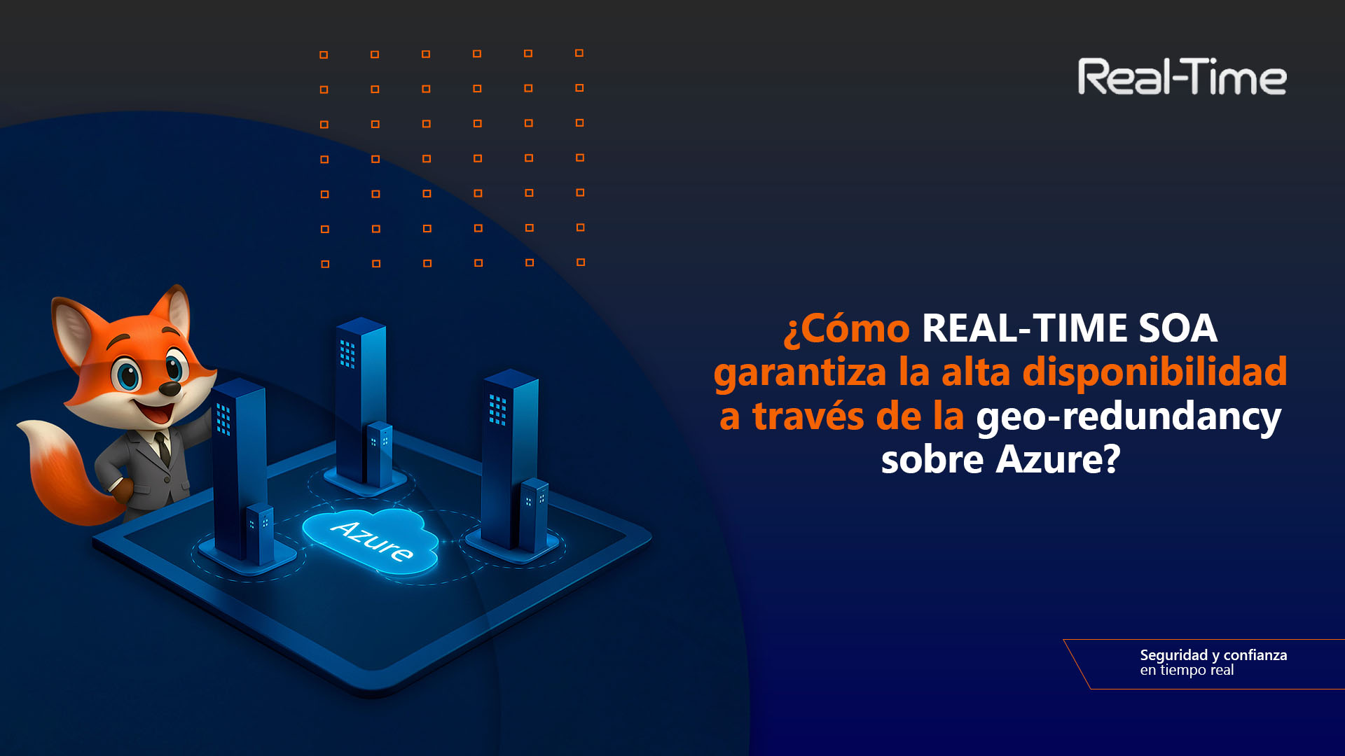 ¿Cómo REAL-TIME SOA garantiza la alta disponibilidad a través de la geo-redundancy sobre Azure? 